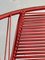 French Red Vinyl Wire Chair by Raoul Guys, 1950s, Image 10