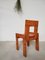 Brutalist Solid Pine Wood Chair 11