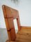 Brutalist Solid Pine Wood Chair 6