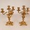 19th Century French Rococo Style Gilt Bronze Candelabras by Francois Linke and Philippe Caffieri, Set of 2 1