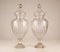 19th Century French Neoclassical Crystal Clear Glass Vases in the Style of Louis XVI, Set of 2, Image 10