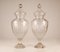 Neoklassizistische französische Vasen aus Kristallglas, 19. Jh., 2er Set 10