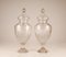 19th Century French Neoclassical Crystal Clear Glass Vases in the Style of Louis XVI, Set of 2 11