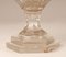 Vases Style Louis XVI Néoclassiques en Verre Transparent, France, 19ème Siècle, Set de 2 8
