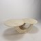 Table Basse Mid-Century en Travertin, Italie, 1980s 12