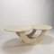 Table Basse Mid-Century en Travertin, Italie, 1980s 10