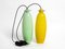 Large Mid-Century Italian Murano Glass Wall Lights in Turquoise Green and Mustard Yellow from Venini, Set of 2 1