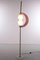Französische Vintage Stehlampe mit Holzlamelle, 1960er 2