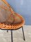 Wicker Armchairs and Poufs by Tito Agnoli and Ico Parisi, Set of 3 2