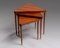 Tables Gigognes en Bois et Laiton, Italie, 1950s 1