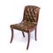 20th Century Olive Leather Biedermeier Chair 1