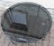 Round Coffee Table with Chromed Metal Frame and Smoked Glass Top, 1970s 4