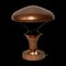 French Copper and Teak Table Lamp, 1950s 8