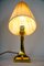 Lampe de Bureau Art Déco avec Abat-Jour en Tissu, 1920s 3