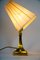 Art Deco Table Lamp with Fabric Shade, 1920s 5