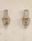 French Classic Crystal and Brass Wall Lights, 1950s, Set of 2 1