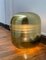 Große ovale Murano Tischlampe aus goldenem Glas 2