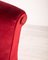 Roter Vintage Armlehnstuhl, 1950er 6