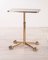 Vintage Golden Coffee Table with Wheels, 1980s 1