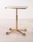 Vintage Golden Coffee Table with Wheels, 1980s, Image 1