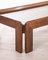 Vintage Wood and Glass Coffee Table by Tobia & Afra Scarpa, 1970s 2