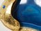 Brass Blue Agate Stone Lamp by Isabelle and Richard Faure, 1970s, Image 3