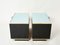Small Blue Black Lacquer and Brass Cabinets by J.C. Mahey for Roche Bobois, 1970s, Set of 2 8