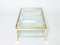 French Brass Two-Tier Coffee Table by Guy Lefevre for Maison Jansen, 1970s 10