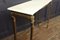 Gilt Metal and White Marble Console Table 10