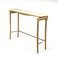 Gilt Metal and White Marble Console Table 3