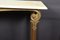 Gilt Metal and White Marble Console Table 9