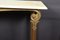 Gilt Metal and White Marble Console Table, Image 9