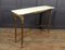 Gilt Metal and White Marble Console Table, Image 6