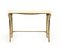 Gilt Metal and White Marble Console Table 2