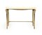 Gilt Metal and White Marble Console Table, Image 2