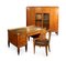 Französischer Art Deco Schreibtisch mit Stuhl und Bücherregal von Maurice Dufrene, 3er Set 3