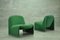 Grüne Alky Stühle von Giancarlo Piretti für Castelli, 1970er, 2er Set 4