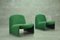 Green Alky Chairs by Giancarlo Piretti for Castelli, 1970s, Set of 2 2