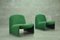 Grüne Alky Stühle von Giancarlo Piretti für Castelli, 1970er, 2er Set 2
