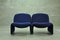 Blue Alky Chairs by Giancarlo Piretti for Castelli, 1970s, Set of 2 5
