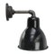 Vintage Industrial Black Enamel and Cast Iron Sconce, Image 1