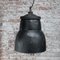 Lampade a sospensione vintage industriali in metallo nero di Philips, Immagine 5