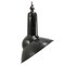 Vintage Industrial French Black Enamel Asymmetrical Pendant Light, Image 2