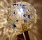 Blaue Wandlampen aus Glas & Messing von Doria Leuchten, 2er Set 15