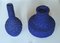 Fat Lava Ceramic Vases in Royal Blue, 1960s, Set of 2 1