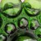 Große grüne Mid-Century Bubble Glas Hängelampe von Helena Tynell, 1960er 22