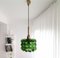 Large Mid-Century Green Bubble Glass Hanging Lamp by Helena Tynell, 1960s, Image 4