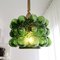 Large Mid-Century Green Bubble Glass Hanging Lamp by Helena Tynell, 1960s, Image 11