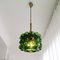 Large Mid-Century Green Bubble Glass Hanging Lamp by Helena Tynell, 1960s 5