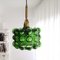 Large Mid-Century Green Bubble Glass Hanging Lamp by Helena Tynell, 1960s 1